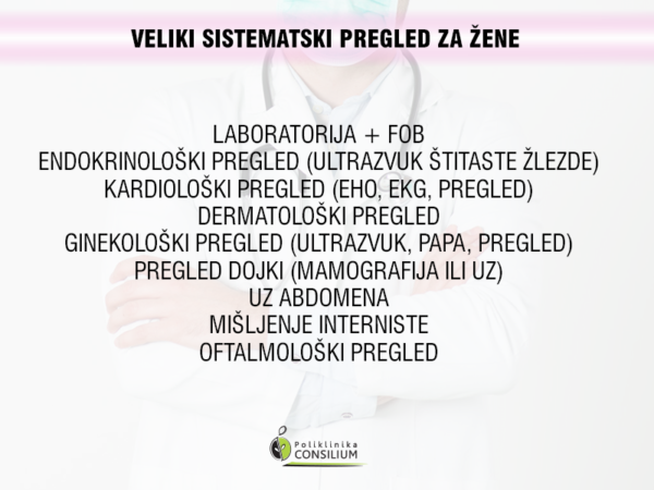 Sistematski Pregledi - Poliklinika Consilium